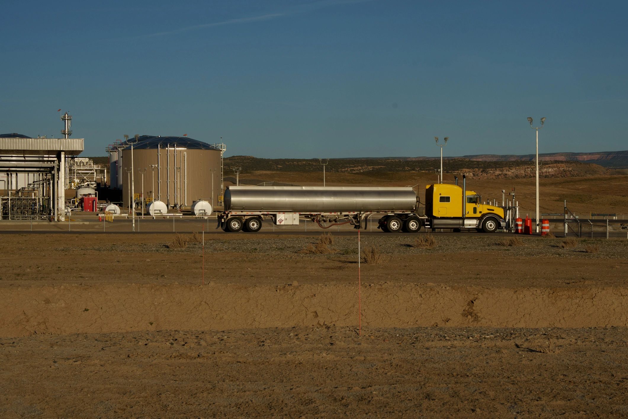 Water tanker truck ready for delivery service